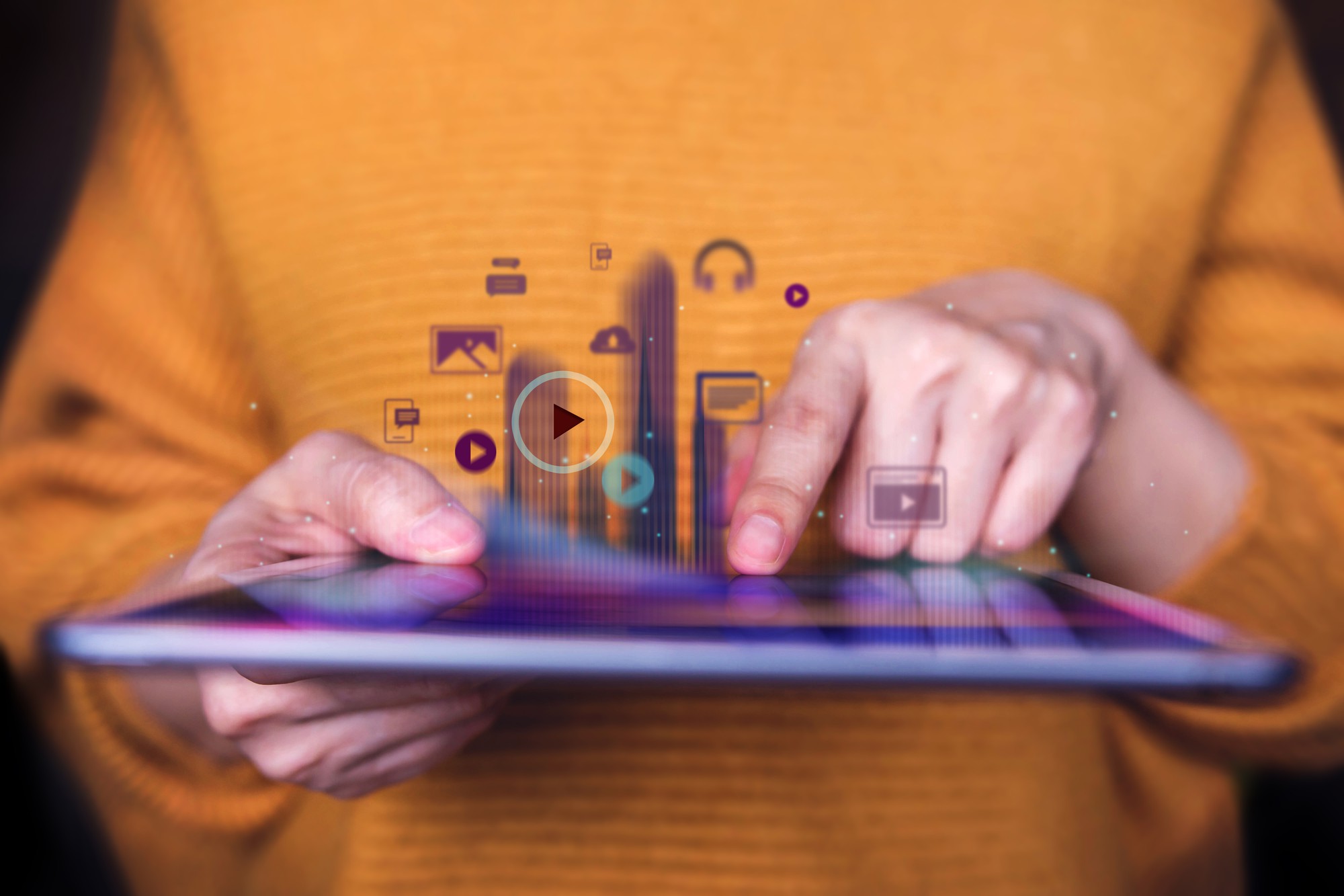 closeup-woman-using-digital-tablet-enjoying-digital-media-front-view_34048-1492